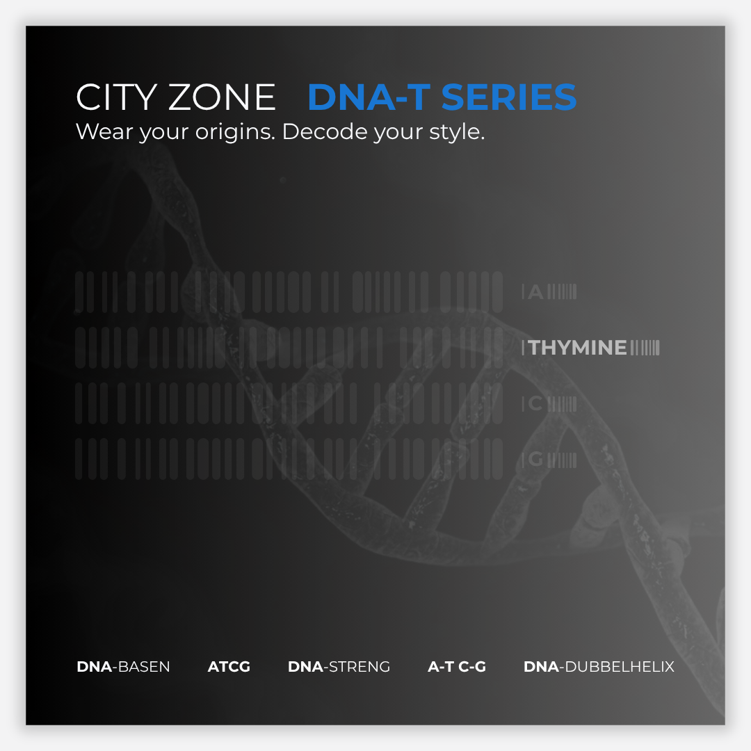Advertisement for City Zone DNA-T Series with a DNA double helix on a dark background.