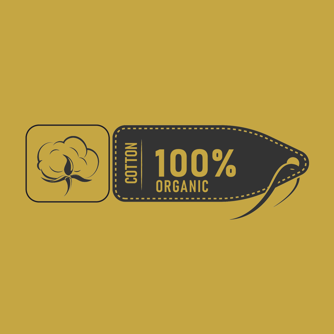 LABEL - 100% organic ring-spun cotton