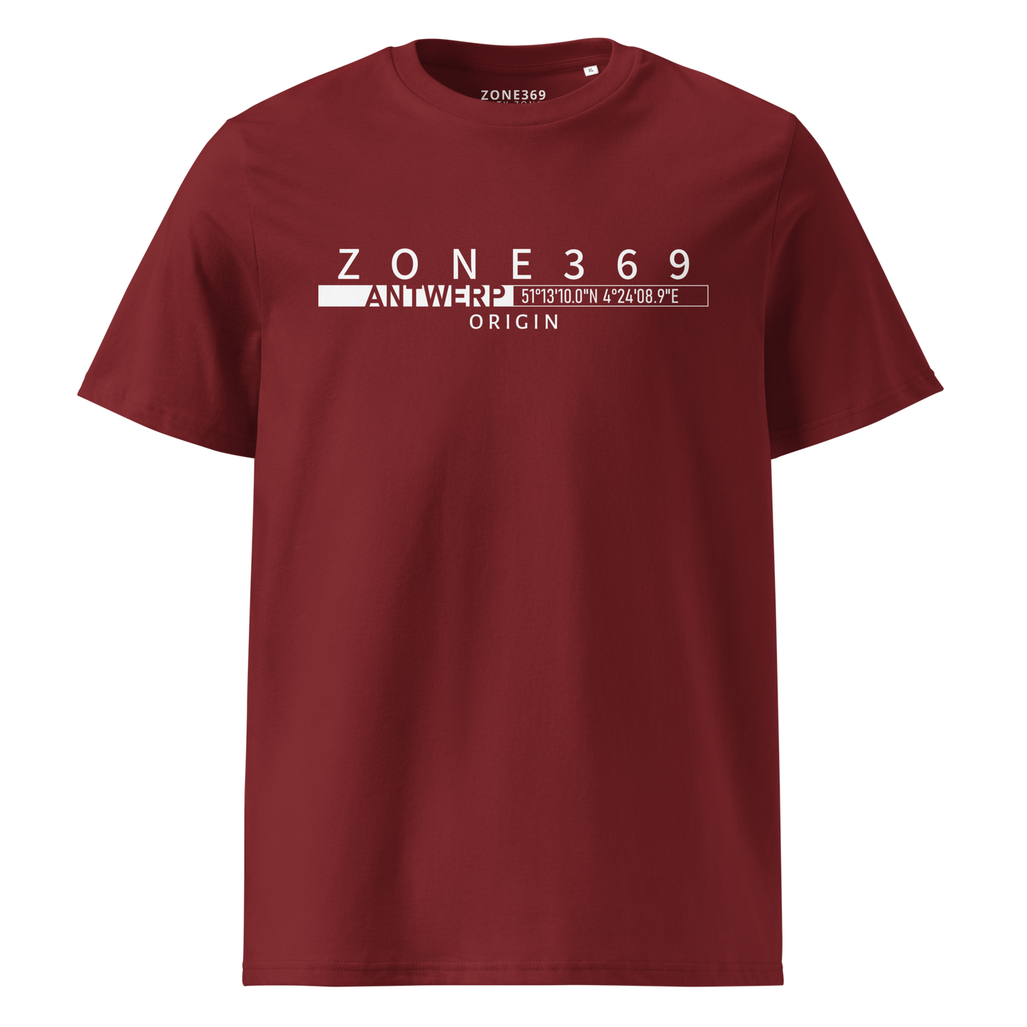 CITY ZONE - T01C ANTWERP T-SHIRT - ZONE369 T-shirt Burgundy-2XL