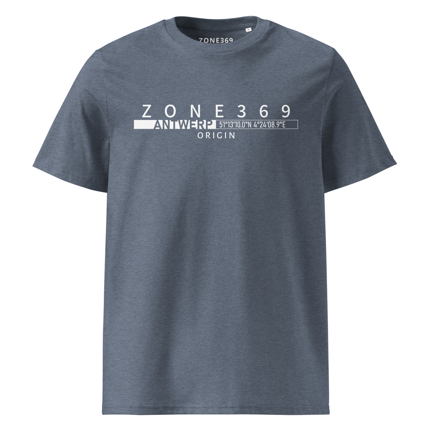 CITY ZONE - T01C ANTWERP T-SHIRT - ZONE369 T-shirt Dark-Heather-Blue-2XL