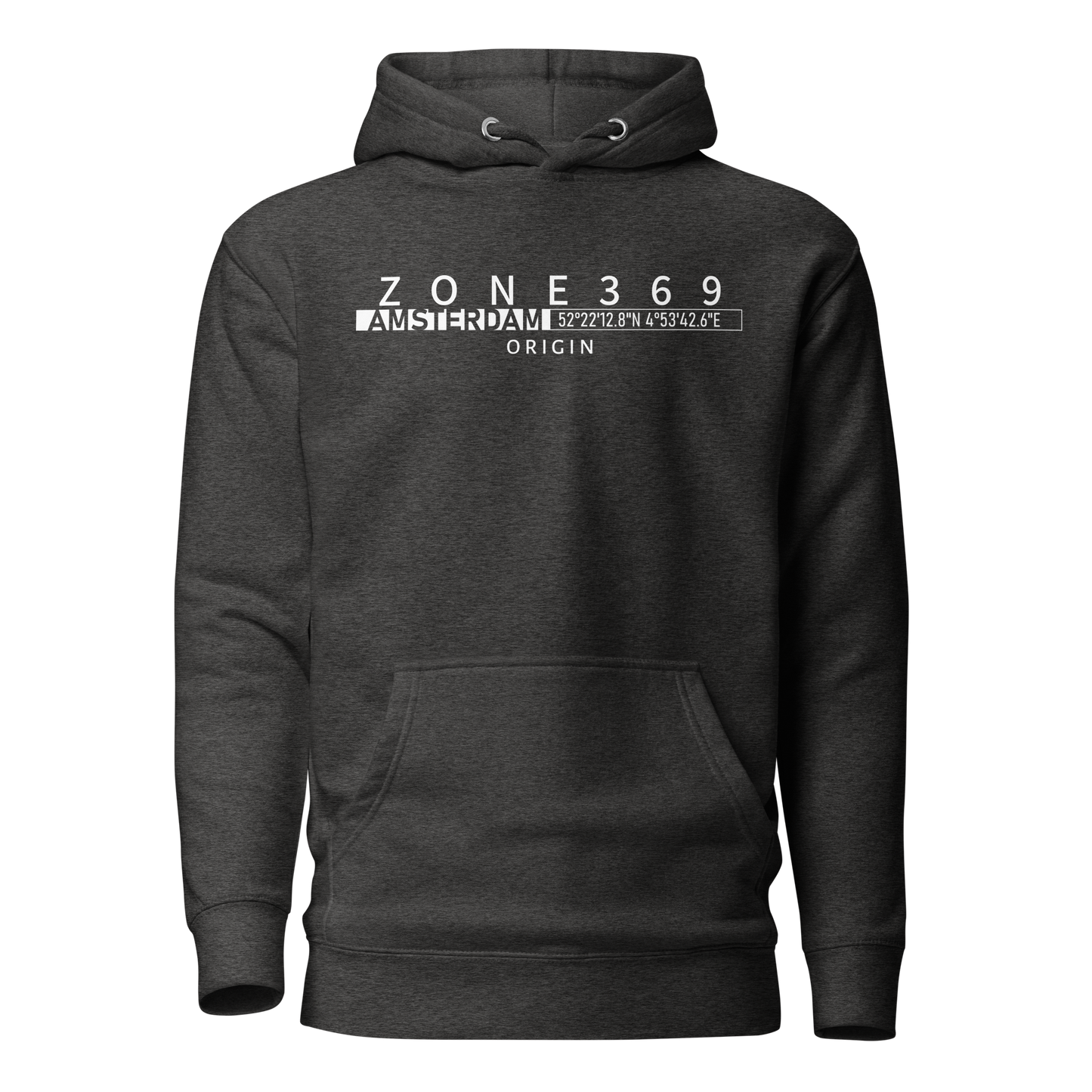 H01C  AMSTERDAM HOODIE - ZONE369 - Hoodie -  Charcoal-Heather-2XL 48.95