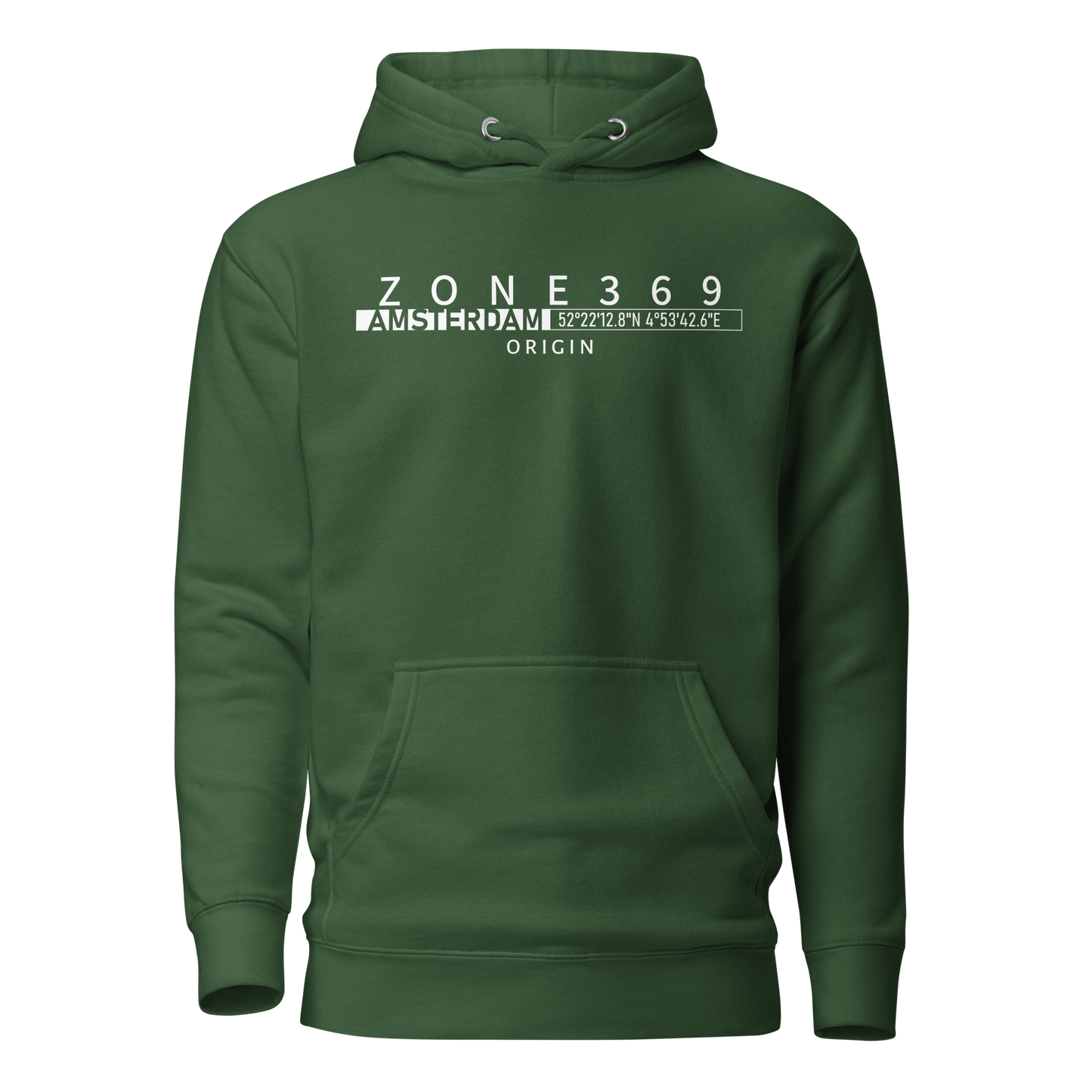 H01C  AMSTERDAM HOODIE - ZONE369 - Hoodie -  Forest-Green-2XL 48.95