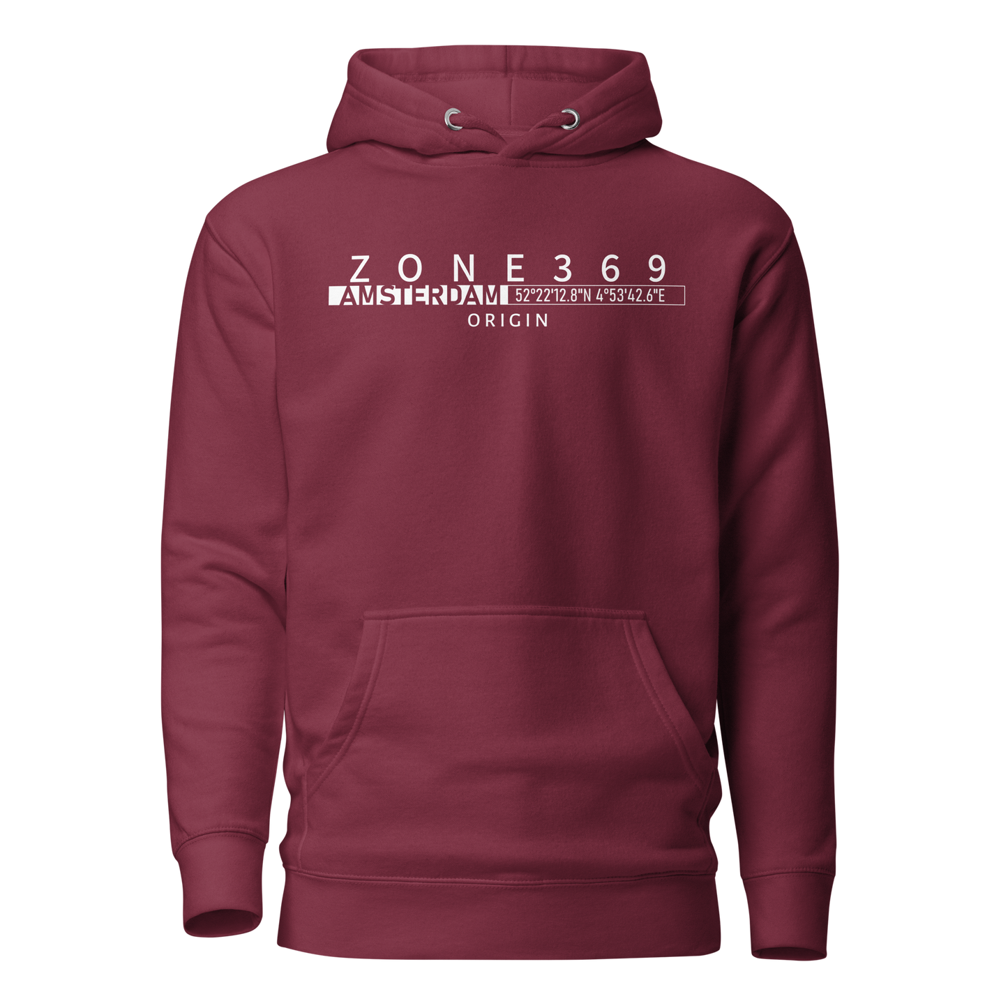 H01C  AMSTERDAM HOODIE - ZONE369 - Hoodie -  Maroon-2XL 48.95