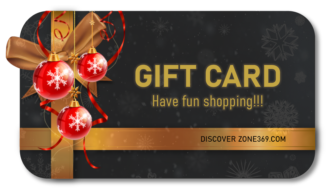 zone369 gift card black gold christmas