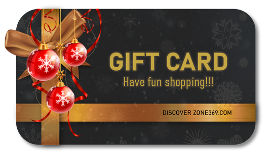 zone369 gift card black gold christmas