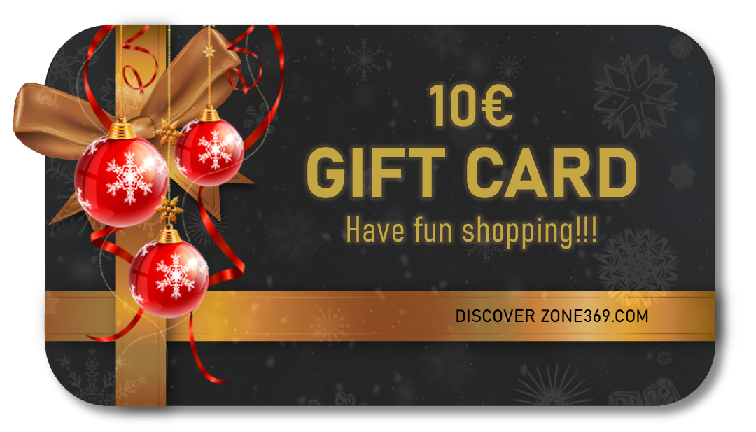 zone369 gift card black gold christmas 10€