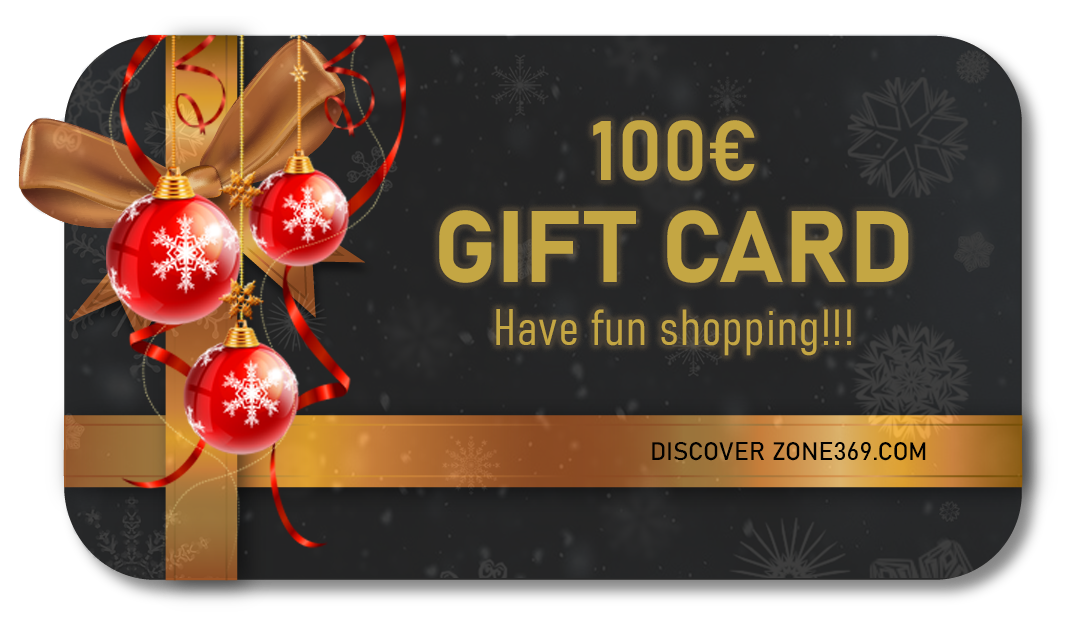 zone369 gift card black gold christmas 100€